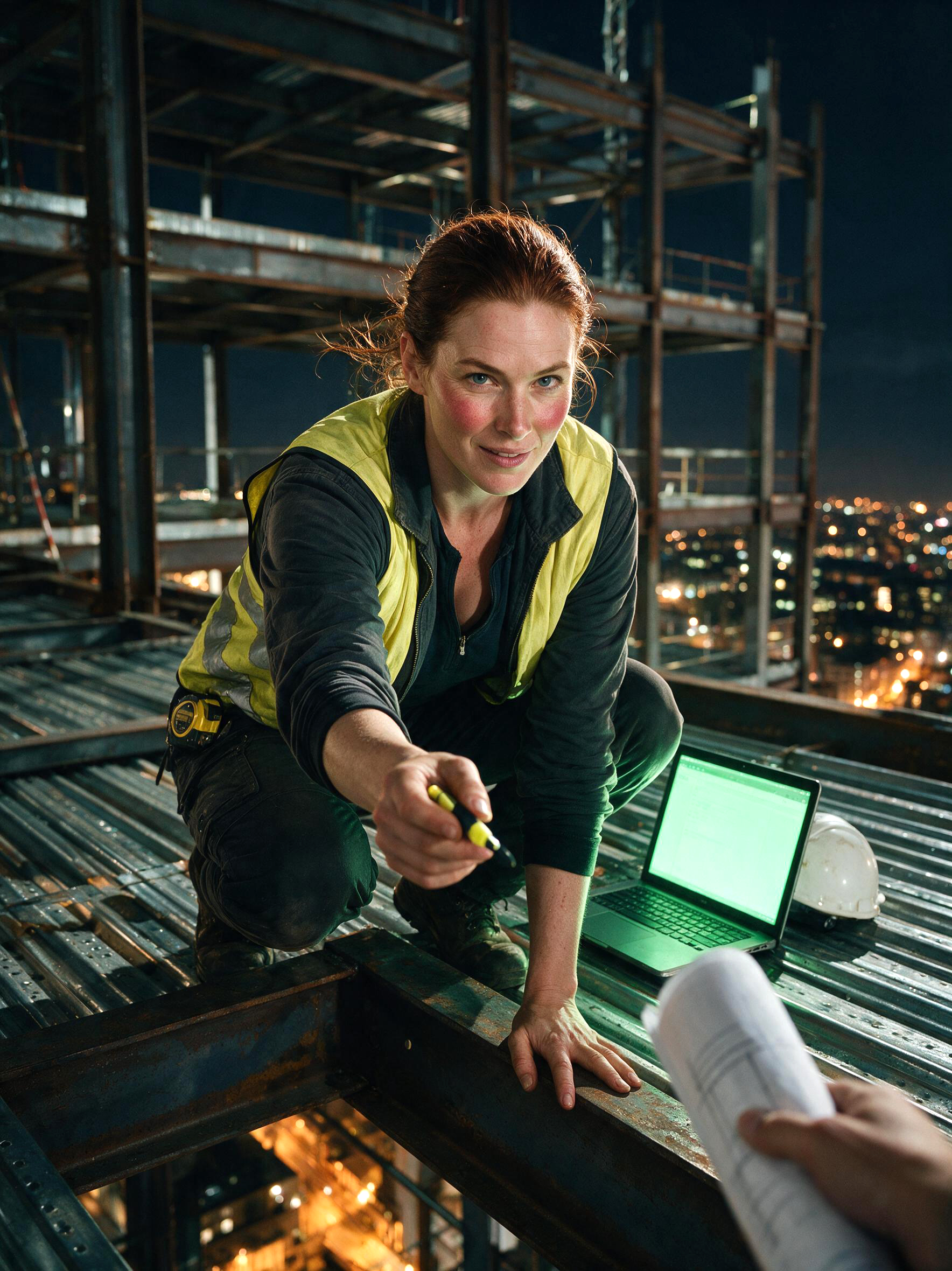 The Topping-Out — Petra Holt, the Engineer Who Signs the Steel scene cover