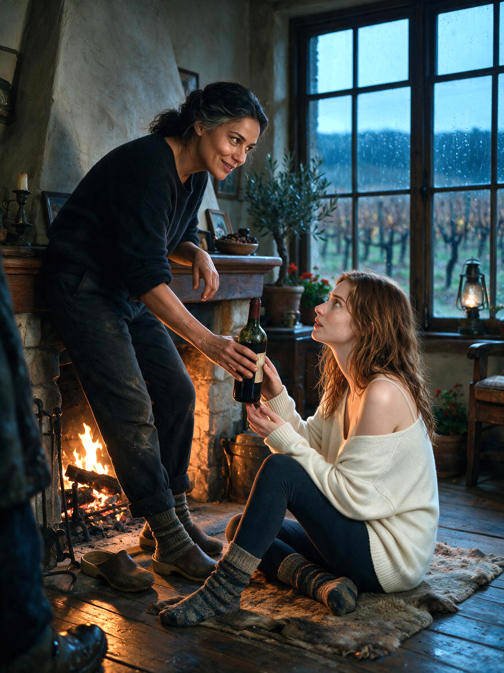 Off-Season — Bea & Clara, the Vineyard in the Rain scene cover