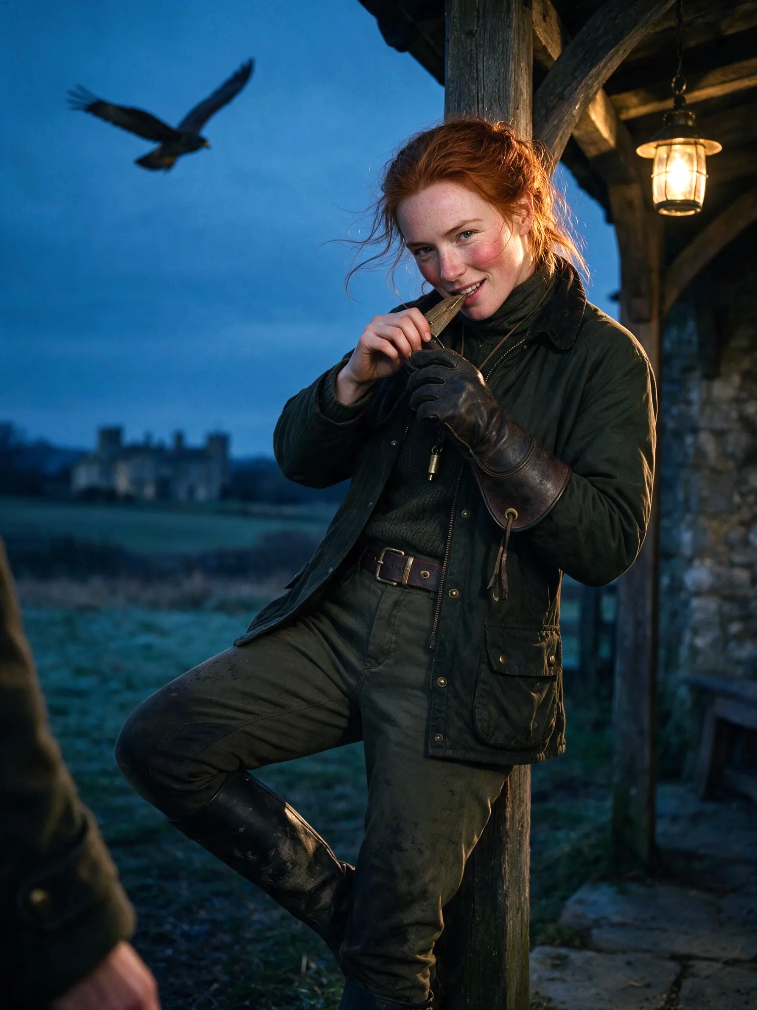 The Falconer — Edie, the One Who Flies the Hawk at Dusk scene cover