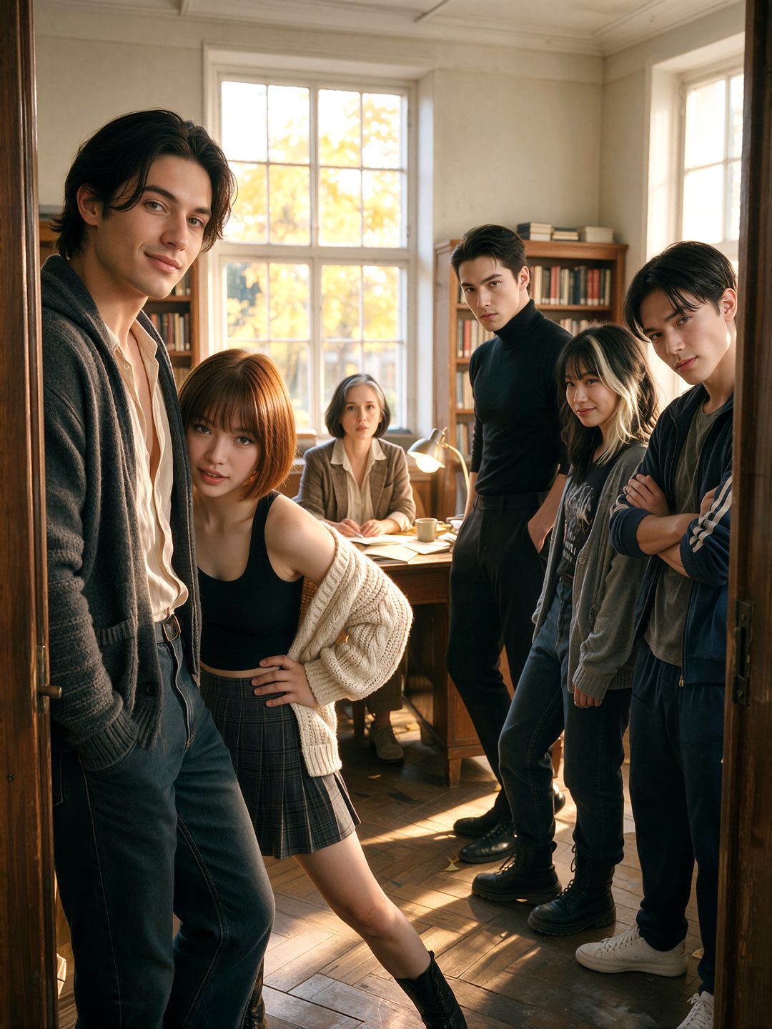 Senpai, after class scene cover