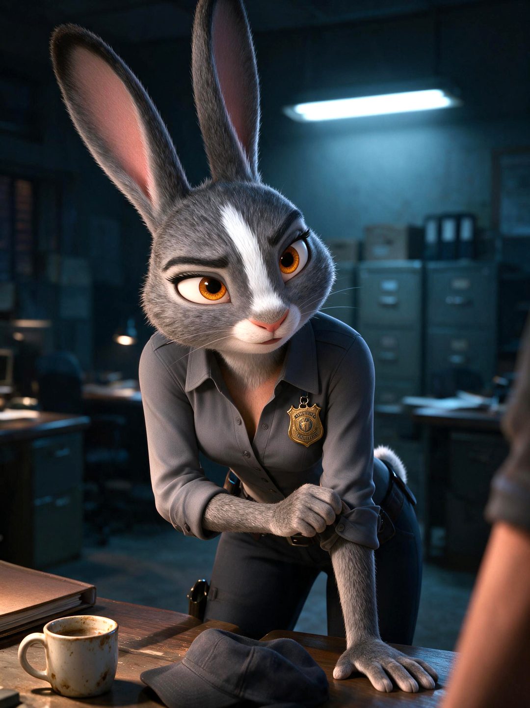 Precinct Nine — Junie, the First Bunny on the Force scene cover