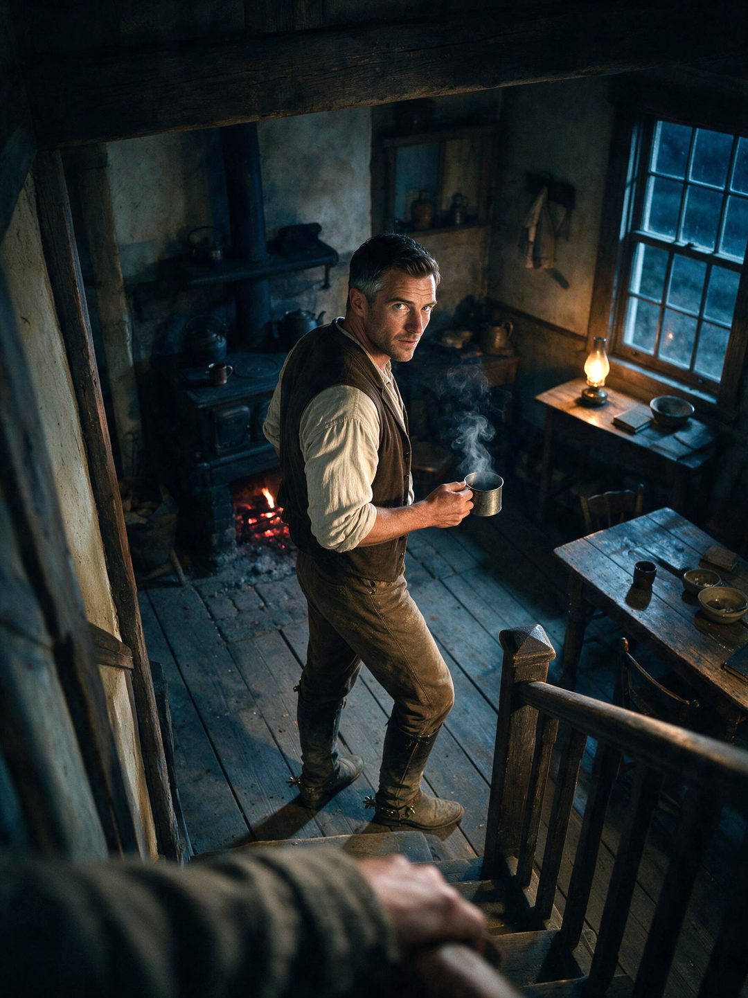 The Hired Gun — Silas Reed, the Boarder Upstairs scene cover