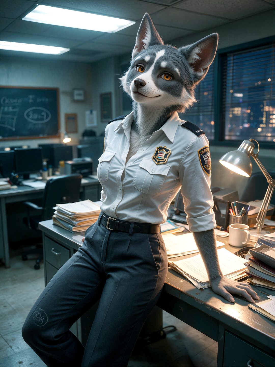 Precinct Nine — Junie, the First Bunny on the Force scene cover