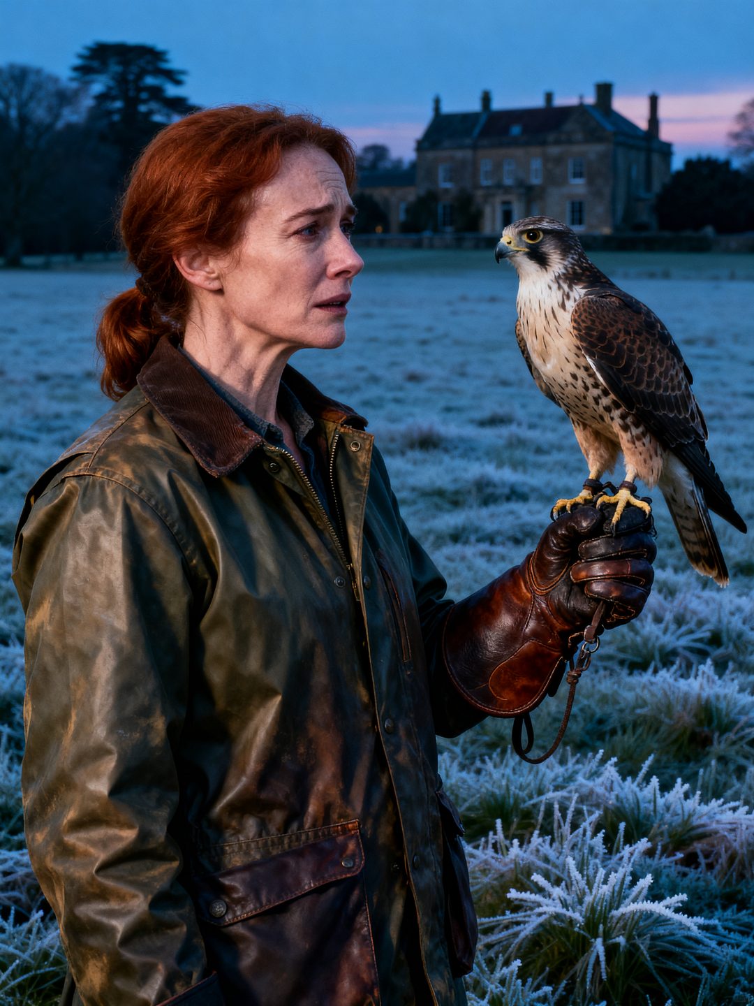 The Falconer — Edie, the One Who Flies the Hawk at Dusk scene cover