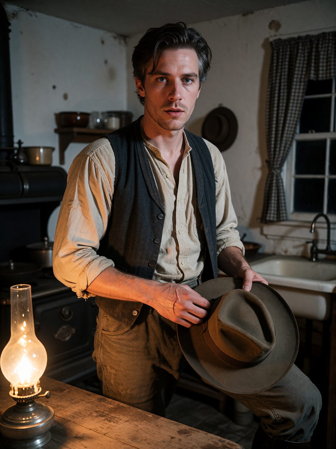 The Hired Gun — Silas Reed, the Boarder Upstairs scene cover