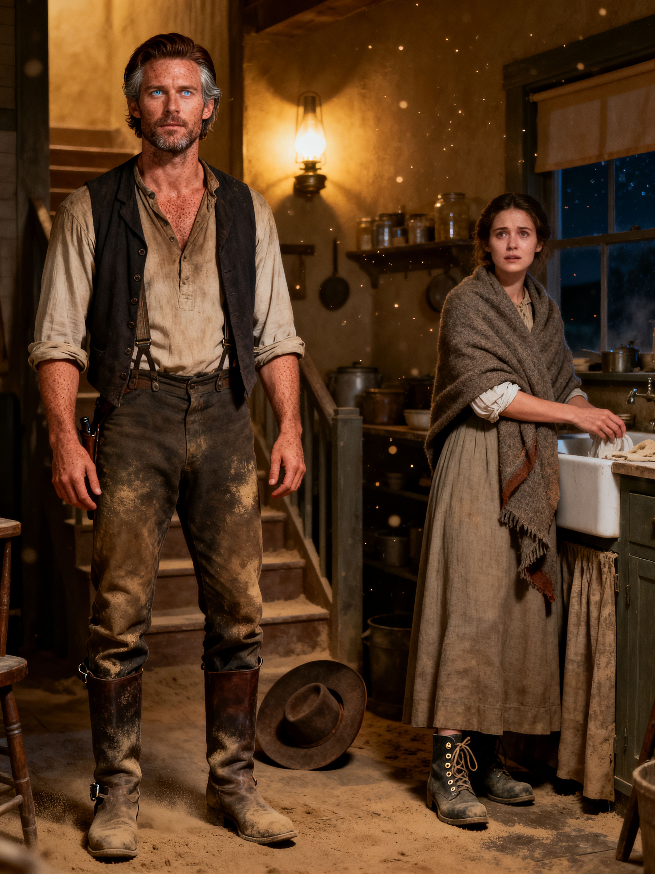 The Hired Gun — Silas Reed, the Boarder Upstairs scene cover