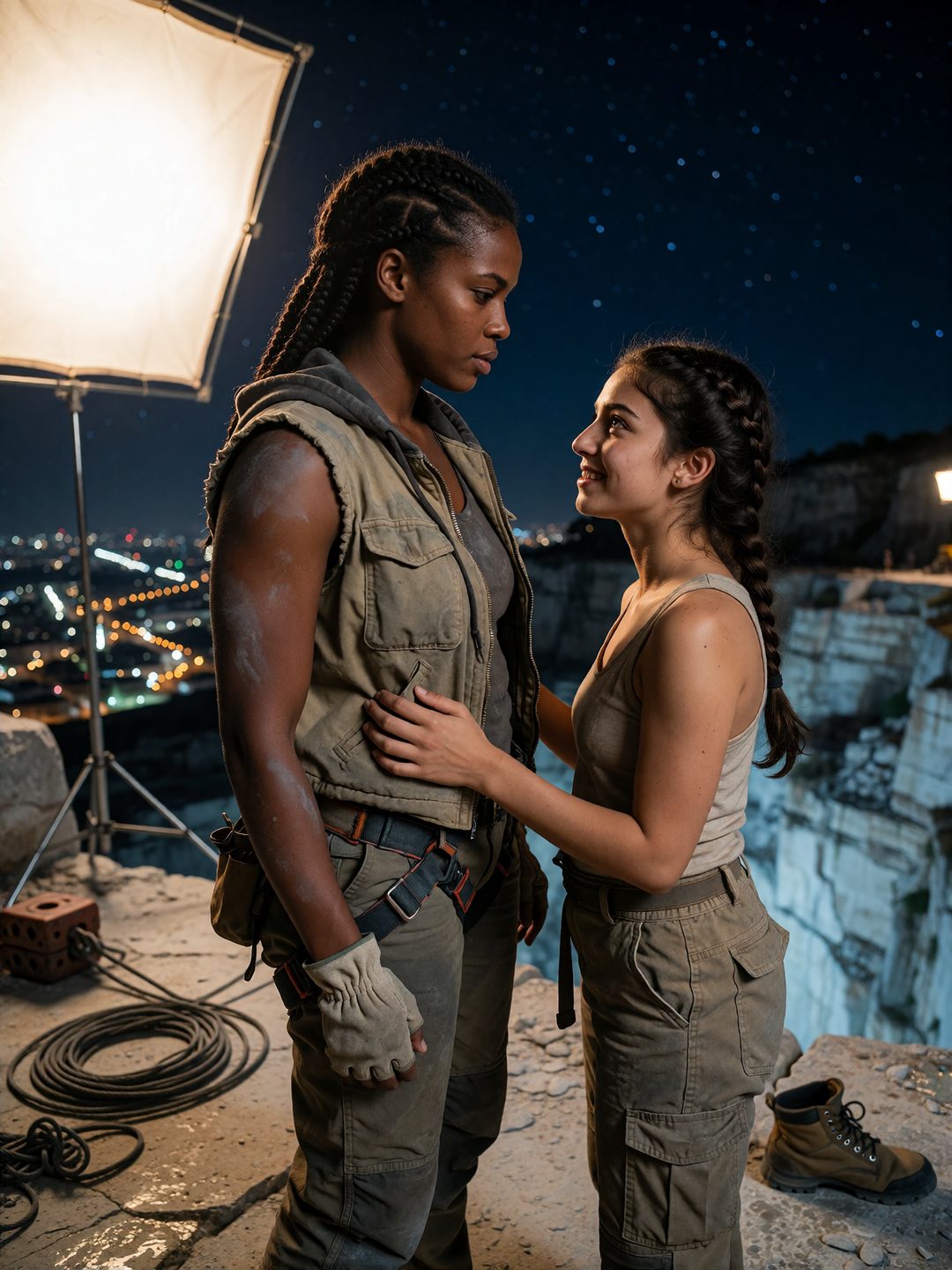 The Sky Quarry — Thess & Belen, the Shelf Between Lowers scene cover
