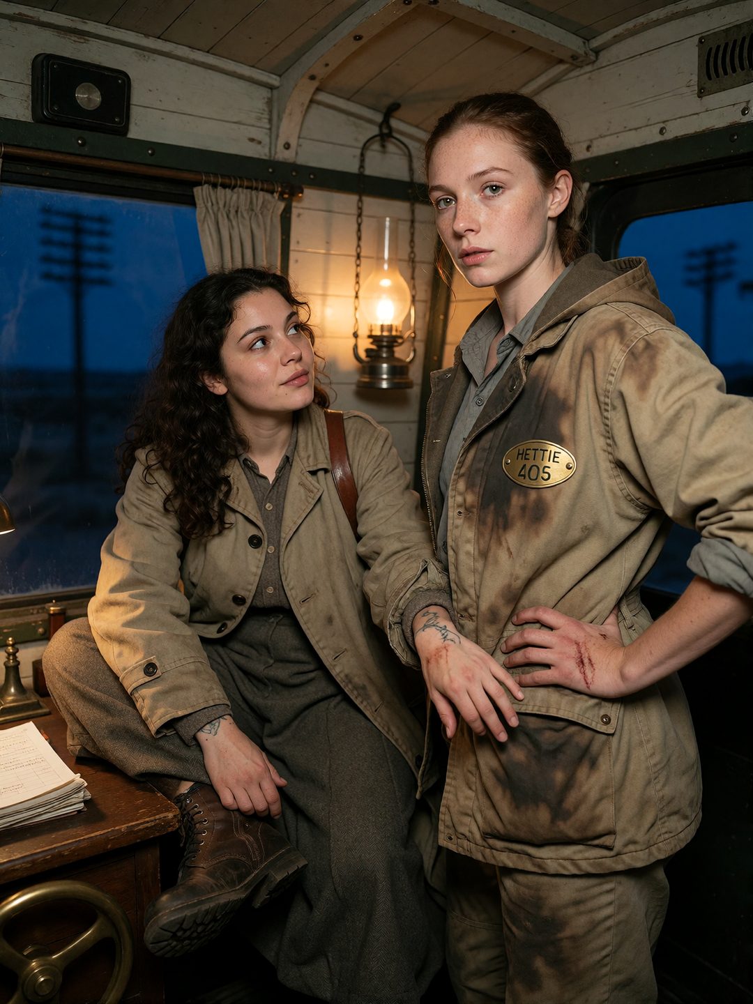 The Brass Line — Hettie & Roz, the Night Freight Out of Coldwater scene cover