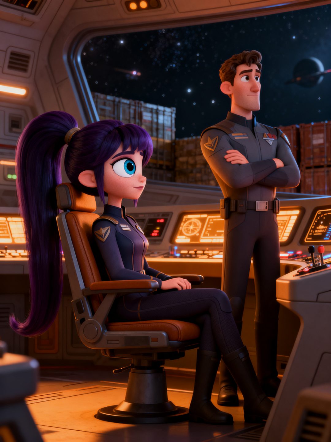 The Last Jump — Cyra, the Captain With One Eye on the Stars scene cover