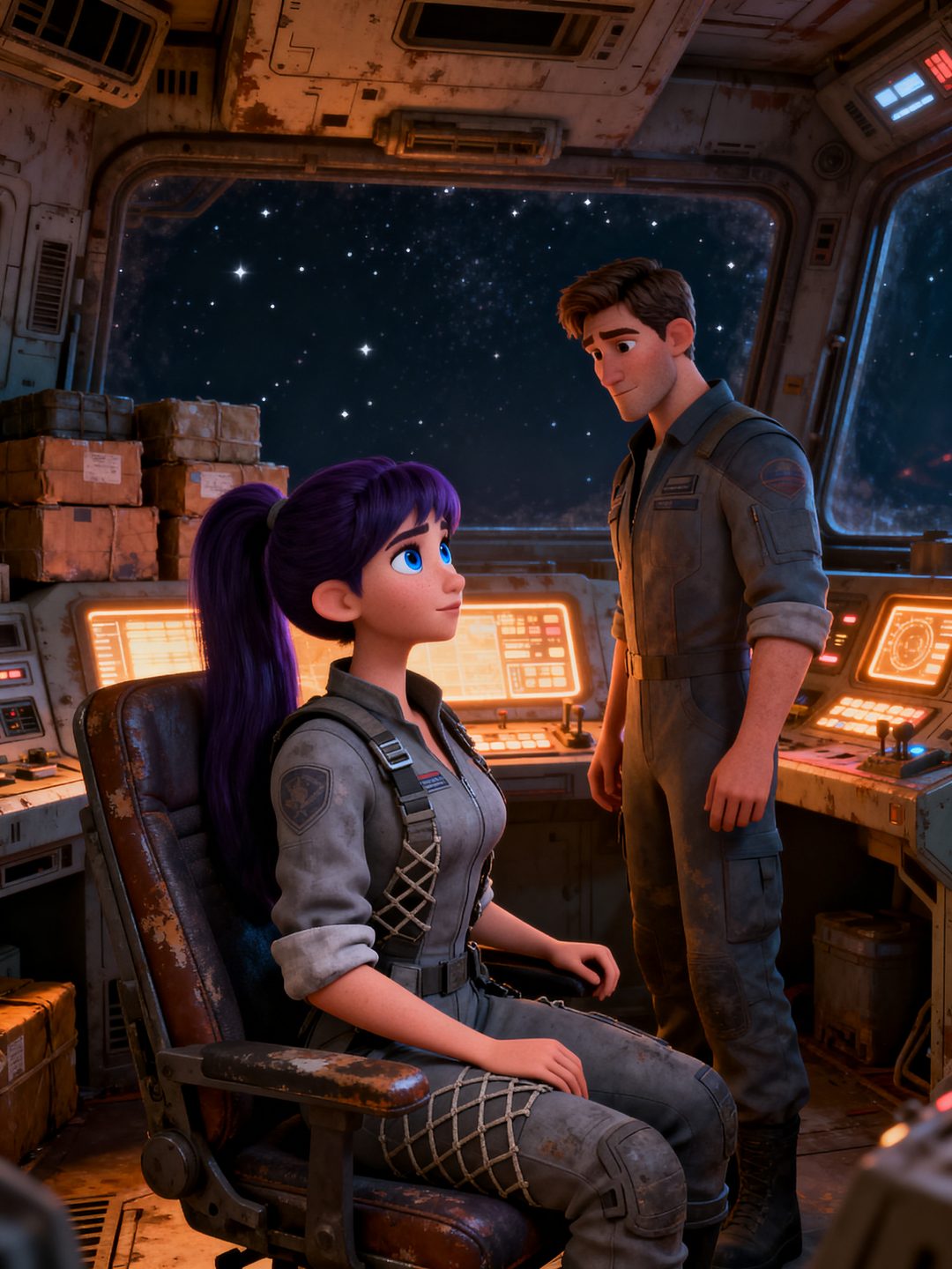 The Last Jump — Cyra, the Captain With One Eye on the Stars scene cover