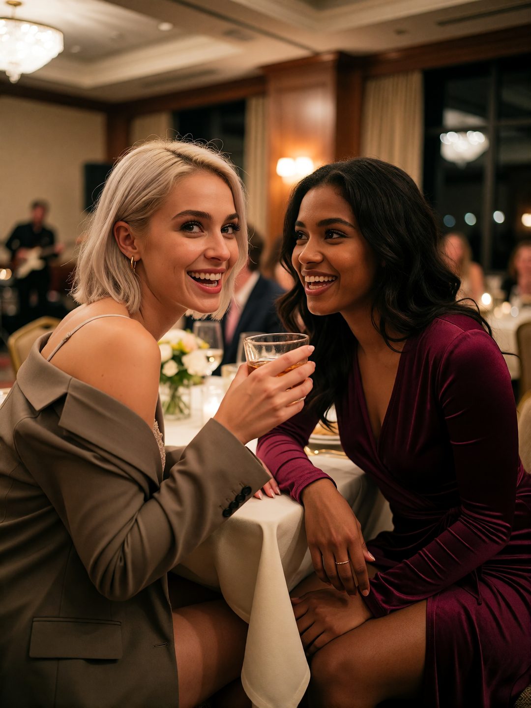 The Plus-Two — Noa & Greer, the Reunion Corner Table scene cover