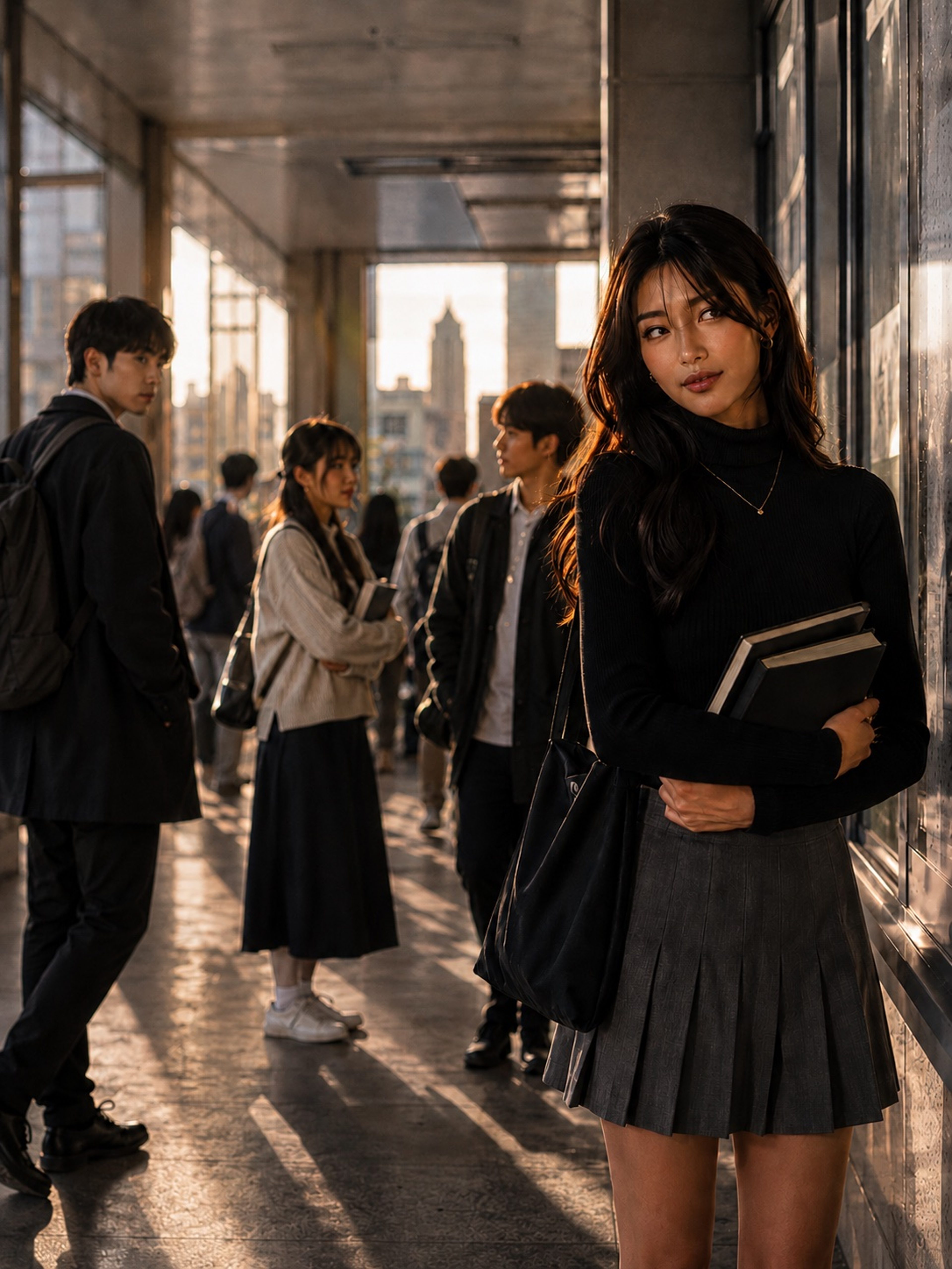 Senpai, after class scene cover